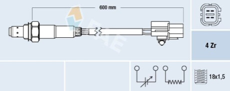 Лямбда зонд Hyundai Sonata/Kia Ceed/Sorento 1.2-2.4 94- FAE 77688