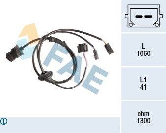 Датчик ABS SKODA VW FAE 78209