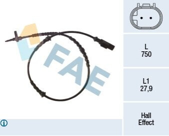 Датчик ABS FAE 78265