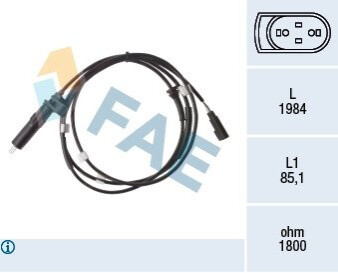 Датчик ABS FAE 78475