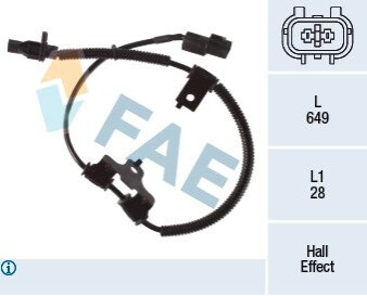 Датчик ABS FAE 78478