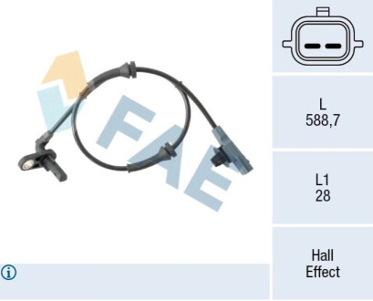 ДАТЧИК АБС FAE 78505