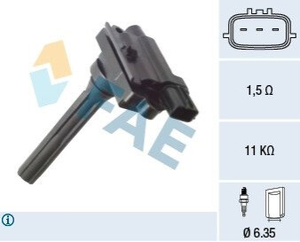 ОДНА ІСКРОВА КОТушка ЗАПАЛЮВАННЯ FAE 80393