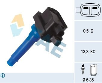 ОДНА ІСКРОВА КОТушка ЗАПАЛЮВАННЯ FAE 80420