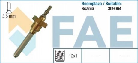 Датчик, уровень охлаждающей жидкости FAE 98010