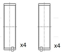 КОР. ВТУЛКИ BMW 1 F20 2.0 12-STD KPL FAI BB2027STD