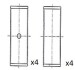 КОР. ВТУЛКИ VW 1.4/1.6 STD FAI BB2041-STD (фото 1)