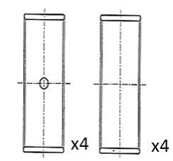 КОР. ВТУЛКИ VW 1.4/1.6 STD FAI BB2041-STD