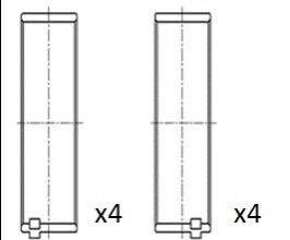 КОР. ВТУЛКИ DB 1.8CDI/2.2CDI STD KPL. FAI BB2053STD