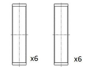 КОМПЛЕКТ ПІДШИПНИКІВ ШАТУННИХ. FAI BB2078-STD