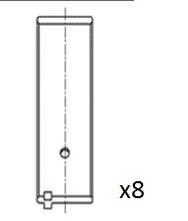 Вкладыши шатунные 0.50 Opel 1,6B -LZ/NZ/SV/SE 87- FAI BB2079-050