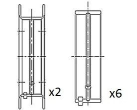 Вкладыши коренные +0.50 Opel 1.0 16V X10XE/Z10XE FAI BM1016-050