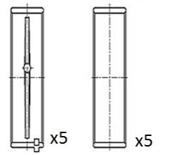 ПІДШИПНИКИ ПРОКЛАДКИ PEUGEOT 1.6 STD КОМПЛЕКТ. FAI BM1024-STD