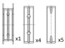 Вкладыши коренные (+0.50) Ford Fiesta V 1.25/1.4 16V 01-/Fusion 1.4/1.6 02- FAI BM1030-050 (фото 1)