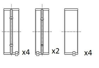 Вкладыши коренные (.010") Ford 1.8D/TD/Tdci FAI BM1043-010