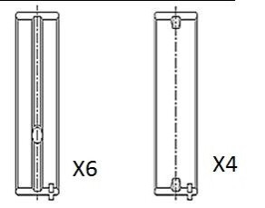 ПІДШИПНИКИ ПРОКЛАДКИ VW 1.6/1.8/1.9TDI STD FAI BM1044-STD