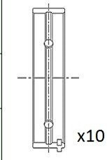 Вкладыши коренные (0.10) Fiat Palio/Punto 1.2 03- FAI BM1052-010 (фото 1)