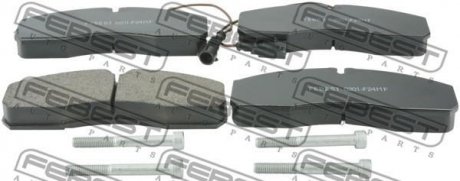 Комплект тормозных колодок - FEBEST 0201-F24MF (фото 1)