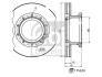 Диск Гальмівний Van Hool Ø430*ø197*45Mm H-131Mm 10 От. (З Кільцем Abs) FEBI BILSTEIN 175329 (фото 3)