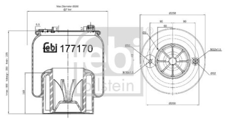 Автозапчасть FEBI BILSTEIN 177170