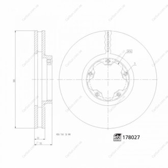 Гальмівний диск FEBI BILSTEIN 178027