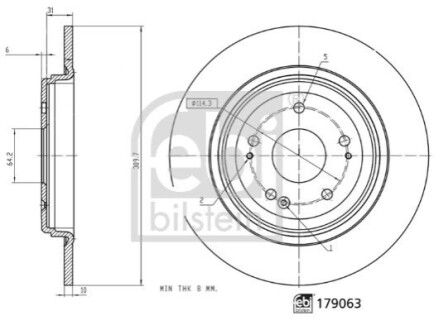 Автозапчасть FEBI BILSTEIN 179063