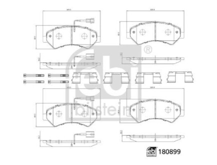 ГАЛЬМІВНІ КОЛОДКИ FEBI BILSTEIN 180899