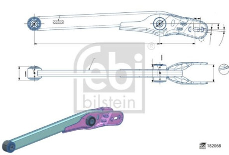 ВАЖЕЛЬ КЕРУВАННЯ FEBI BILSTEIN 182068