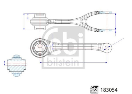 WAHACZ DB T. A-CLASA (W176) CLA (C117) 13- LE/PR DOLNY FEBI BILSTEIN 183054