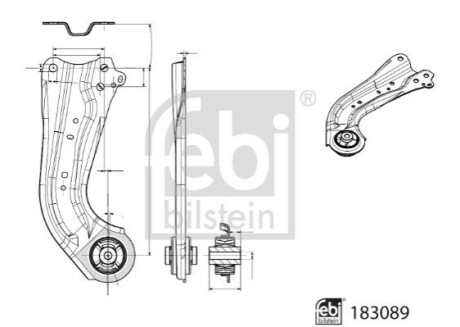 ВАЖЕЛЬ КЕРУВАННЯ FEBI BILSTEIN 183089 (фото 1)