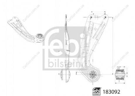 Важіль підвіски, підвіска коліс FEBI BILSTEIN 183092 (фото 1)