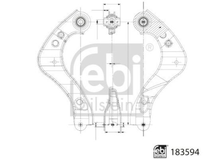 ВАЖЕЛЬ TOYOTA T. C-HR 1.2-2.0 16-ПР FEBI BILSTEIN 183594 (фото 1)