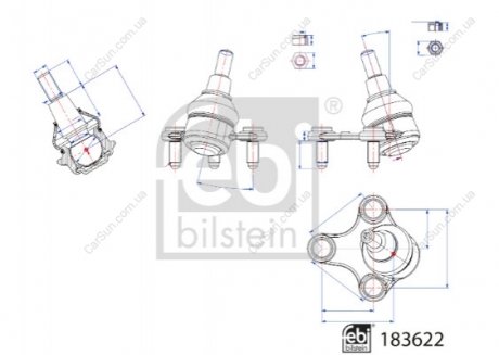 SWORZEРі WAHACZA VW P. CADDY CALIFORNIA V CAMPER, CADDY V, CADDY V/MINIVAN 1.5-2.0D 09.20- LE FEBI BILSTEIN 183622