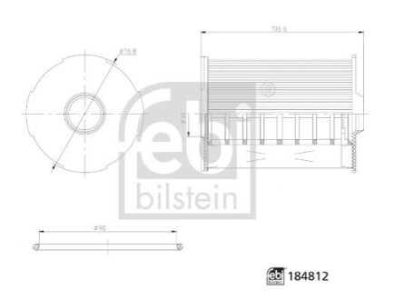 Масляний фільтр FEBI BILSTEIN 184812