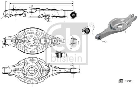 ВАЖЕЛЬ КЕРУВАННЯ FEBI BILSTEIN 185608