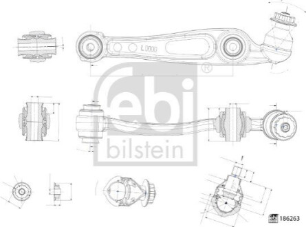 АРХІВ LAND ROVER P. DISCOVERY V (L462) 16-LE НИЖНИЙ ЗАДНИЙ FEBI BILSTEIN 186263