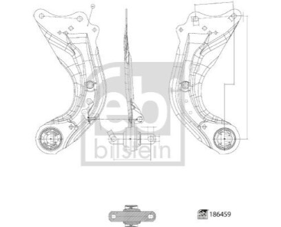 ВАЖЕЛЬ КЕРУВАННЯ MAZDA T. 3 1.5-2.2 13-LE FEBI BILSTEIN 186459