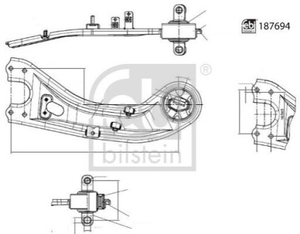 ВАЖЕЛЬ КЕРУВАННЯ HYUNDAI T. IX35 09-8.13 LE FEBI BILSTEIN 187694