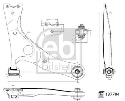 ВАЖЕЛЬ TOYOTA P. RAV-4 00-06 PR БЕЗ ШТИР FEBI BILSTEIN 187784