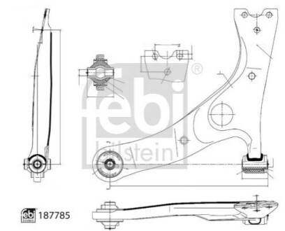 ВАЖЕЛЬ TOYOTA P. RAV-4 00-06 LE БЕЗ ШТИР FEBI BILSTEIN 187785