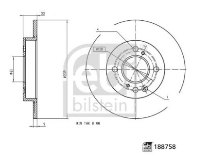 HONDA FEBI BILSTEIN 188758