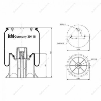 Кожух пневматической рессоры - FEBI BILSTEIN 39418