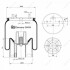 Пневморессора 4157 N P04 (со стаканом) FEBI BILSTEIN 39434 (фото 1)