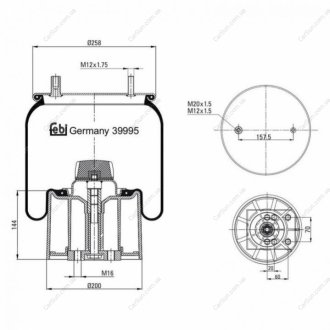 Пневмоподушка FEBI BILSTEIN 39995