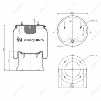 Кожух пневматической рессоры - FEBI BILSTEIN 40255