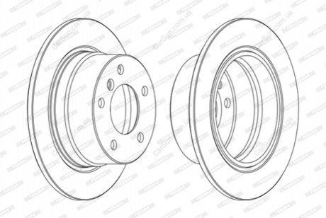 Гальмівний диск FERODO DDF1028C