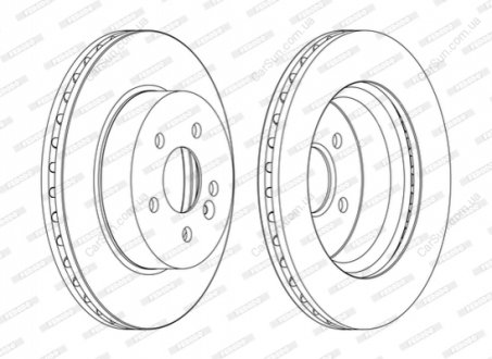 Гальмівний диск FERODO DDF1036C