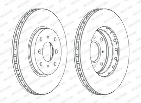 Тормозной диск FERODO DDF1119C (фото 1)