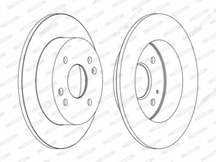 Тормозной диск FERODO DDF1488C