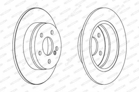 Тормозной диск FERODO DDF1689C